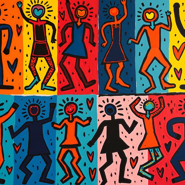 “Joy in Every Step” - 60"w x 40"h Canvas Wall Art
