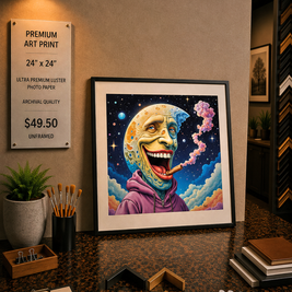 A Colossal Moon - Premium Art Print - 24