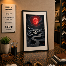 A Zen Garden - Premium Art Print - 24