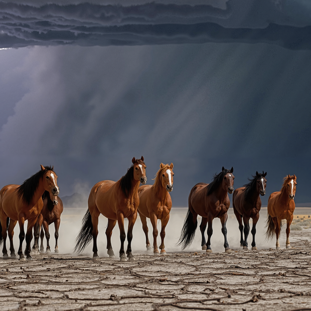 “Before the Sky Breaks” - 60"w x 40"h Canvas Wall Art