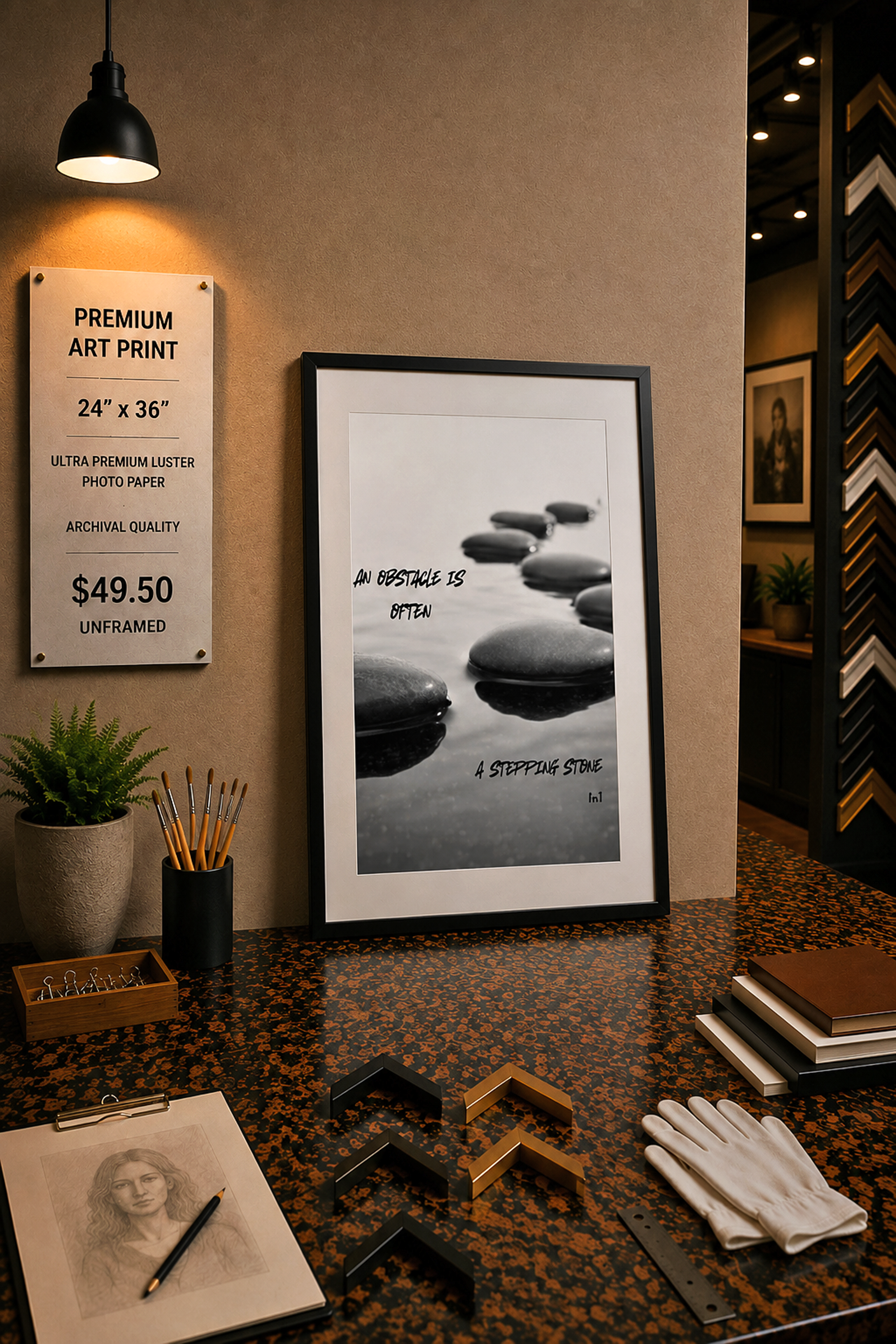 An Obstacle - Premium Art Print - 24