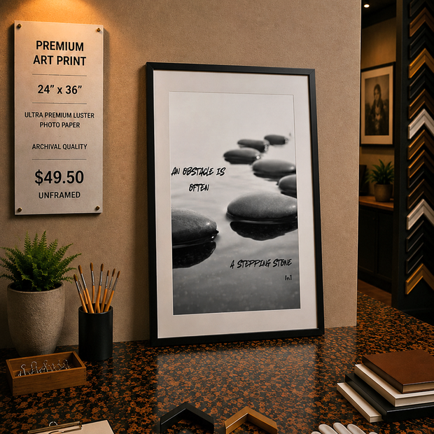 An Obstacle - Premium Art Print - 24"w x 36"h
