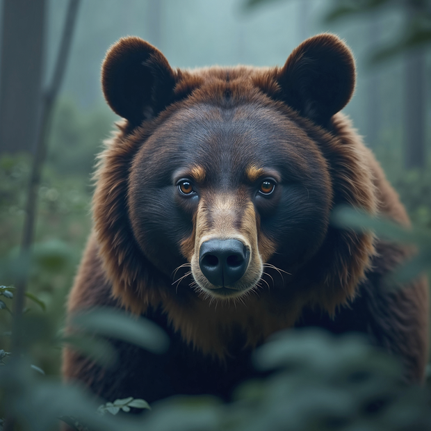 "Bear" Canvas Wall Art - 32"w x 48"h