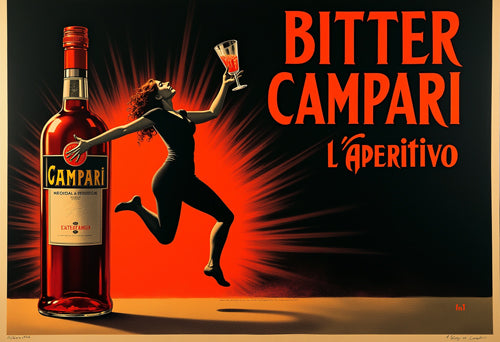 Bitter Campari L'Aperitivo - Premium Art Print - 36