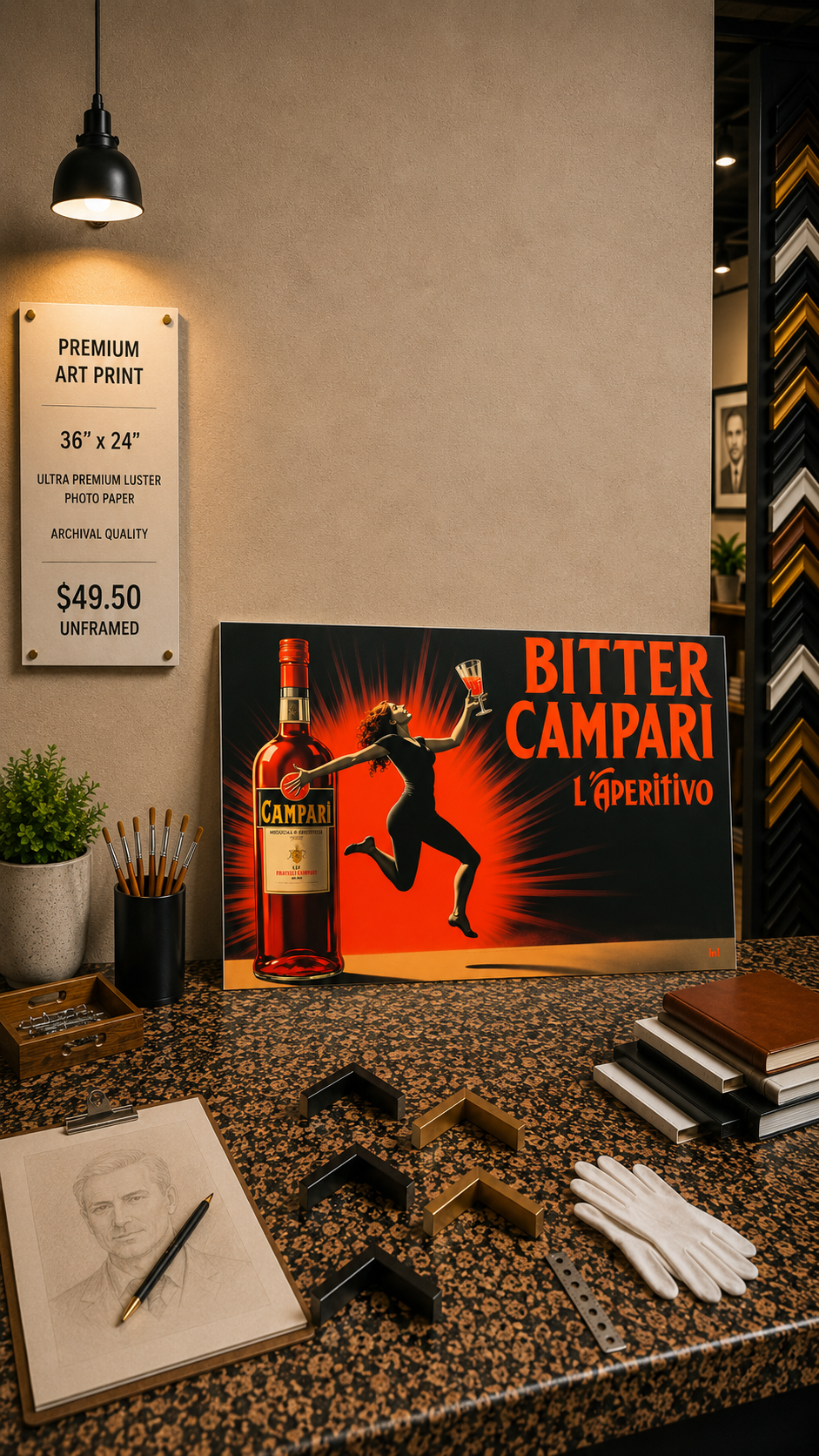 Bitter Campari L'Aperitivo - Premium Art Print - 36