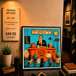 Chief Complaints Officer for Reality - Premium Art Print - 24