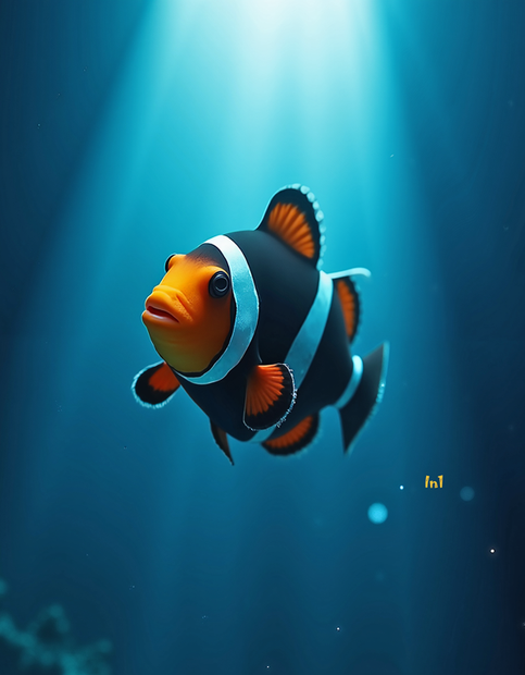"Clownfish" Canvas Wall Art - 12"w x 18"h