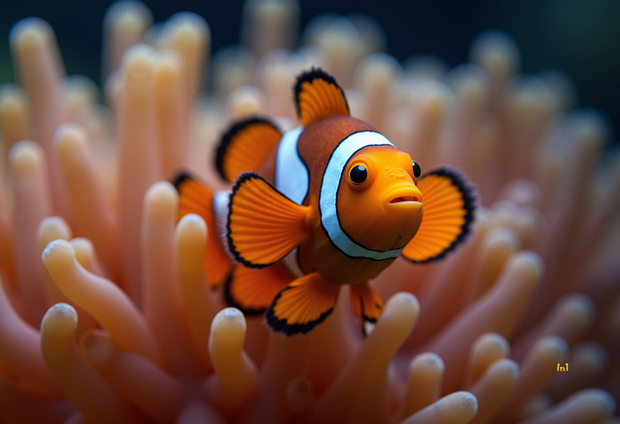 "Clown Fish II" Canvas Wall Art - 18"w x 12"h