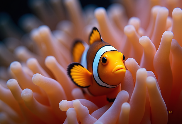 "Clown Fish" Canvas Wall Art - 18"w x 12"h