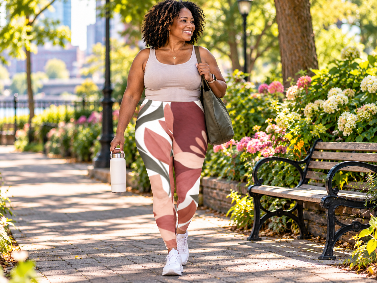 Paper Garden | Art in Motion Leggings with pockets