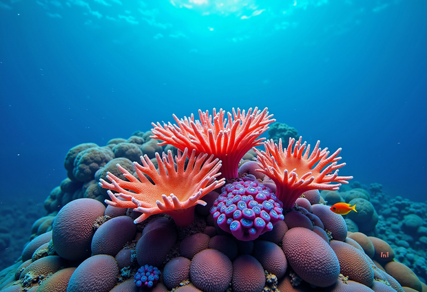 "Coral Reef" Canvas Wall Art - 18"w x 12"h