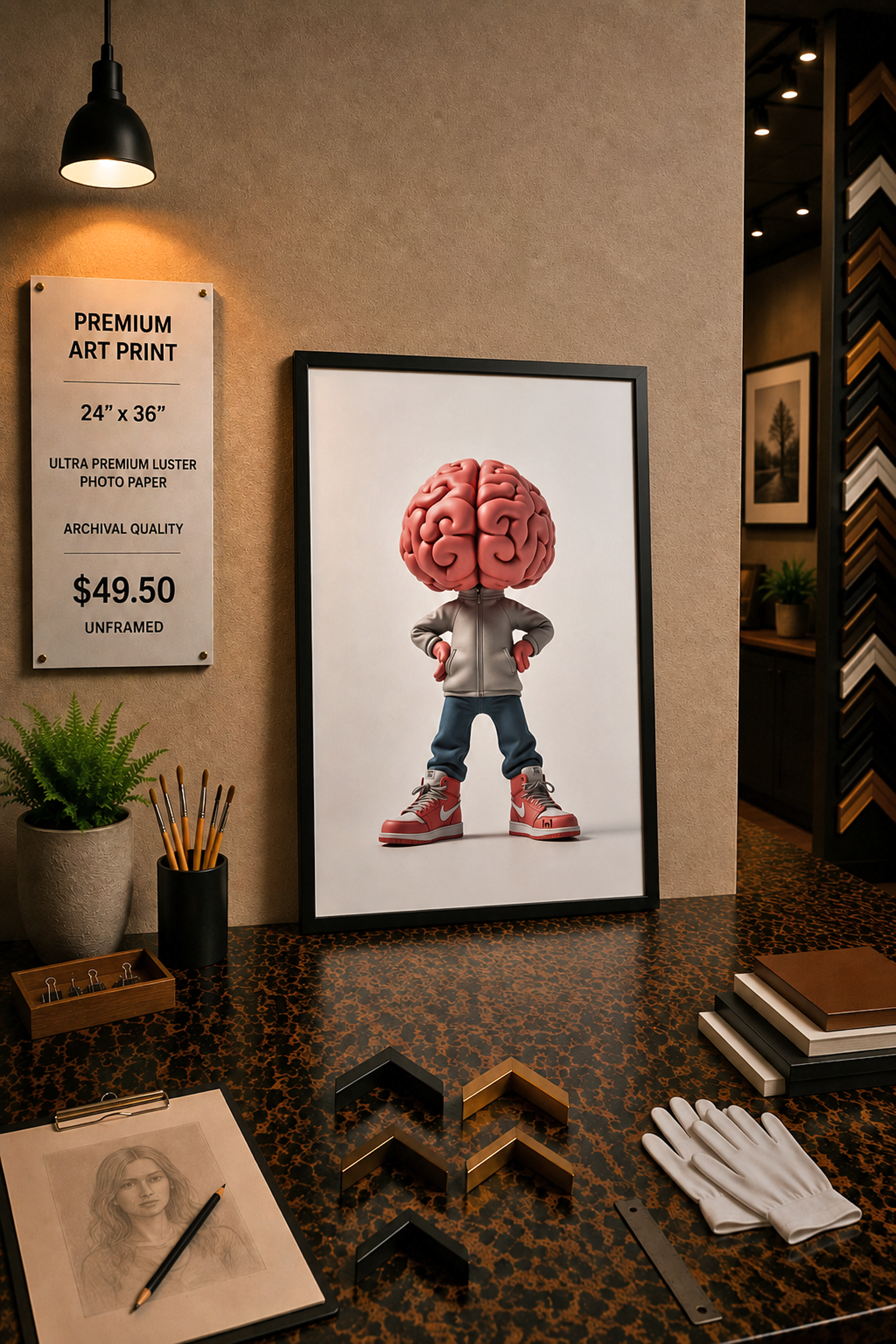Cortex Kid - Premium Art Print - 24
