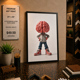 Cortex Kid - Premium Art Print - 24