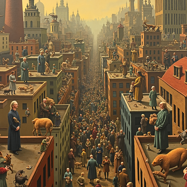 “View from Above" – 60"w x 40"h Canvas Wall Art