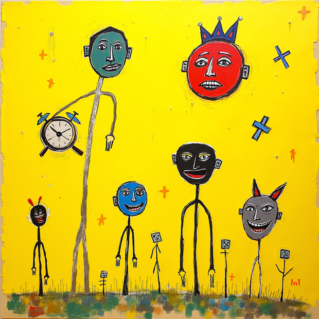 "DomCanv Yellow' Canvas Wall Art - 36"w x 36"h