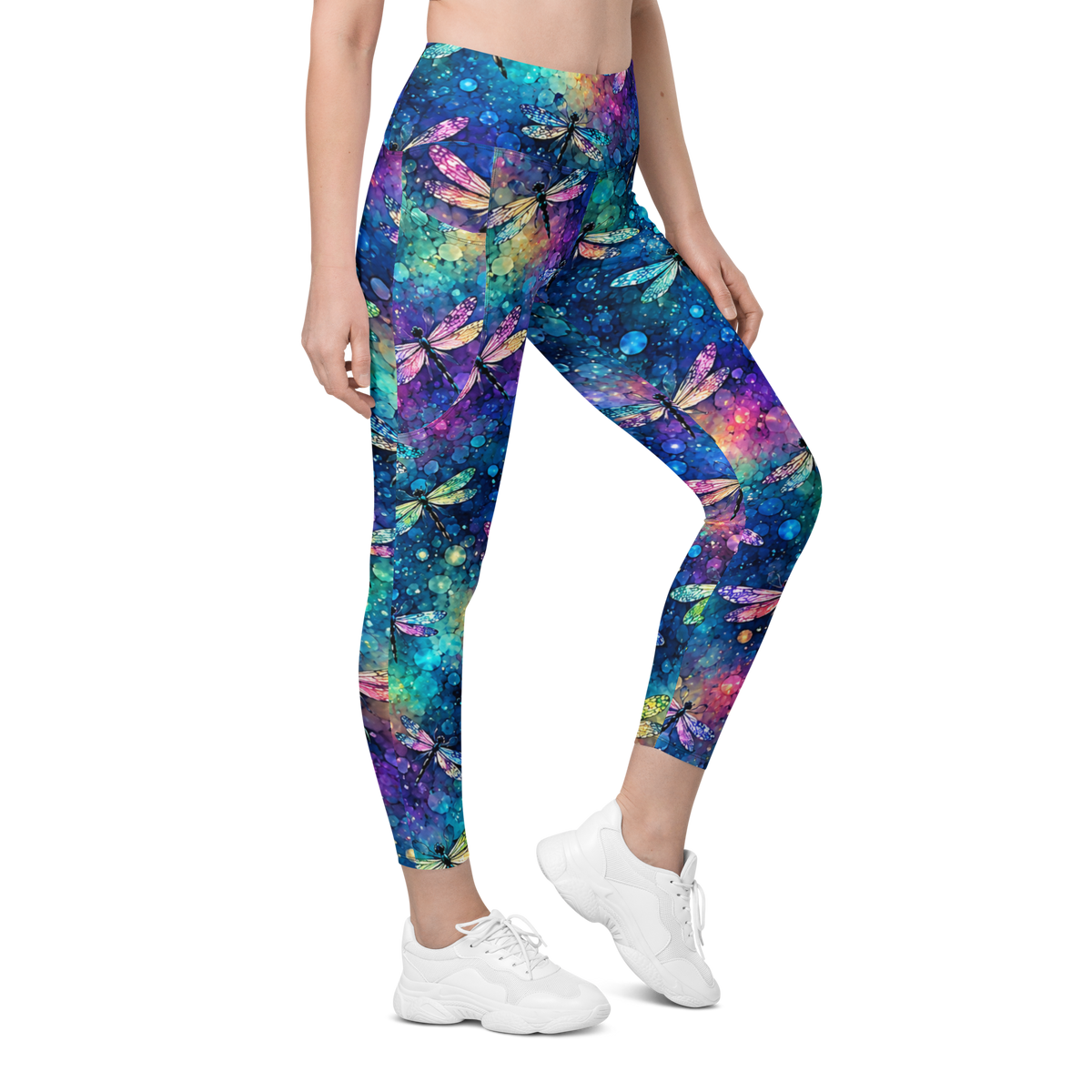Dragonfly Dreams Design on leggings for women