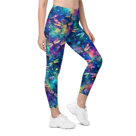 Dragonfly Dreams Design on leggings for women