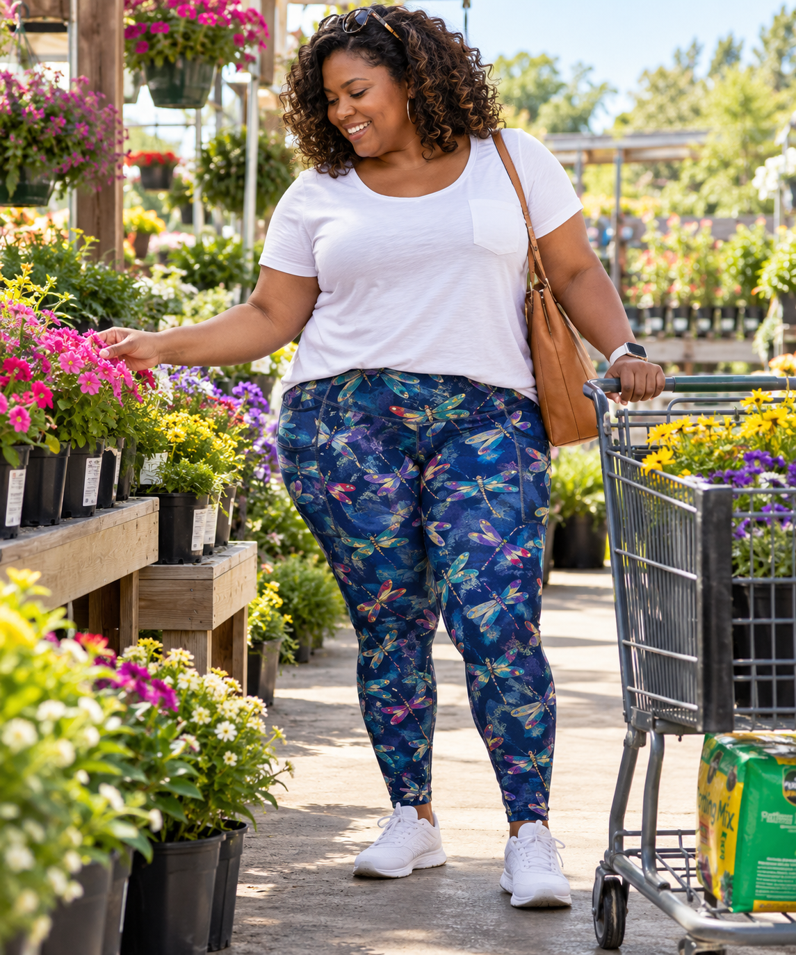 Dragonfly Dreams design on leggings for women