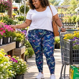 Dragonfly Dreams design on leggings for women
