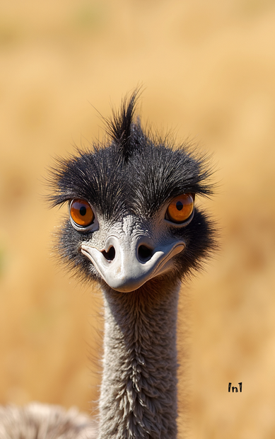 "Emu" Canvas Wall Art - 30"w x 40"h