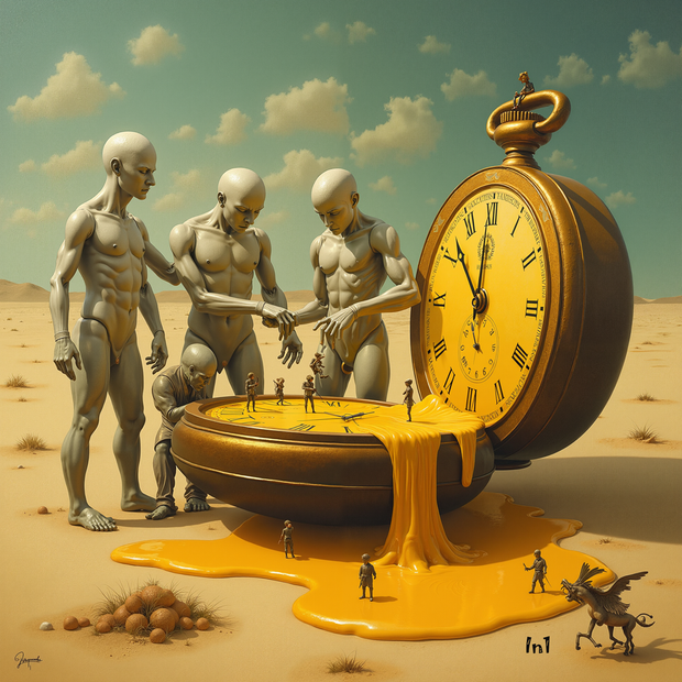 "Golden Hourfall" Canvas Wall Art - 37"w x 37"h