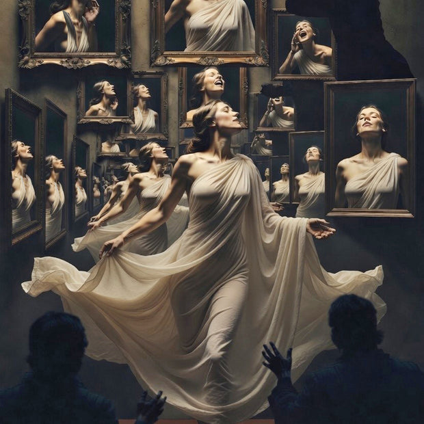 "Hall of Mirrors" Canvas Wall Art - 32"w x 48"h