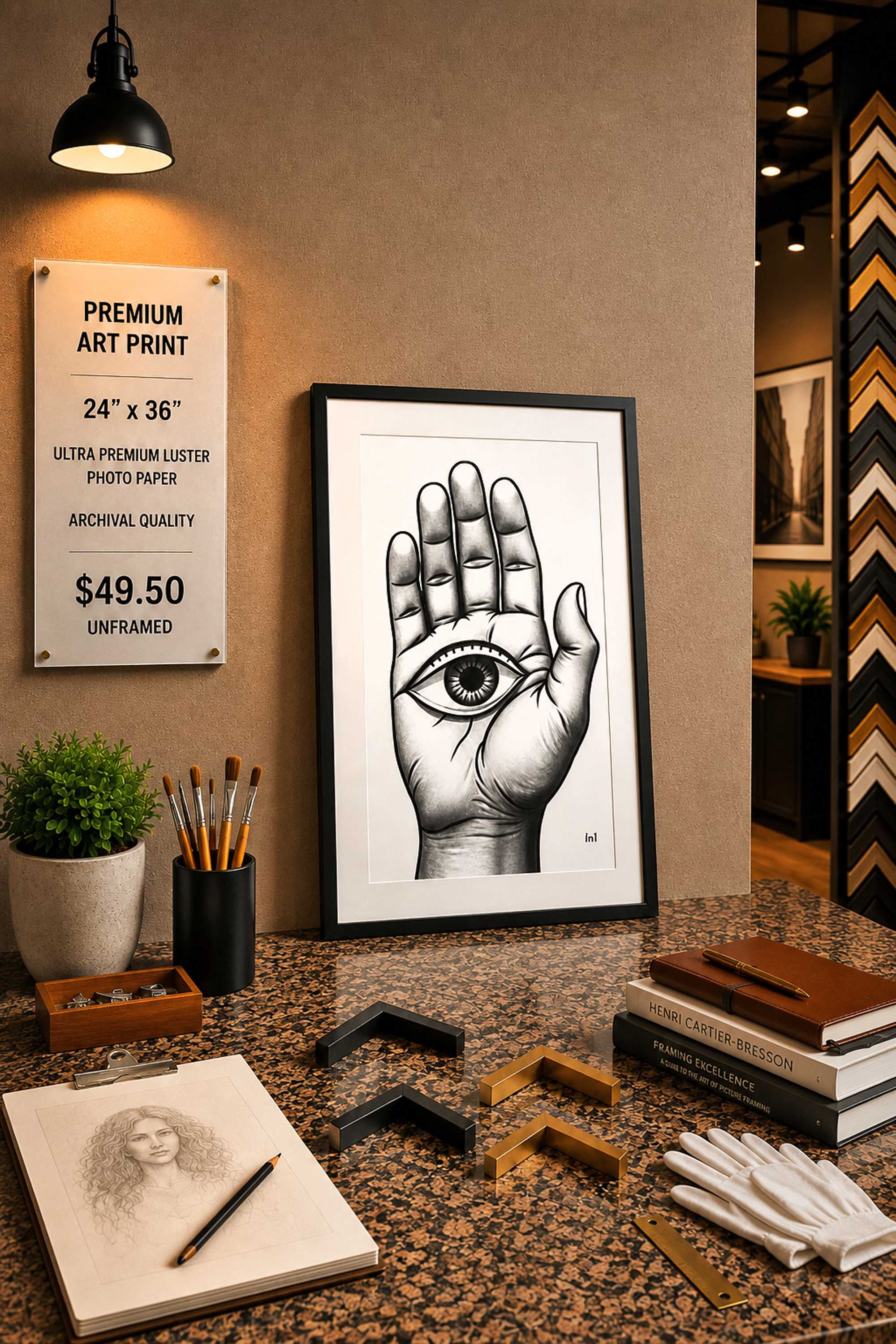 HandEye - Premium Art Print - 24
