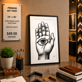 HandEye - Premium Art Print - 24