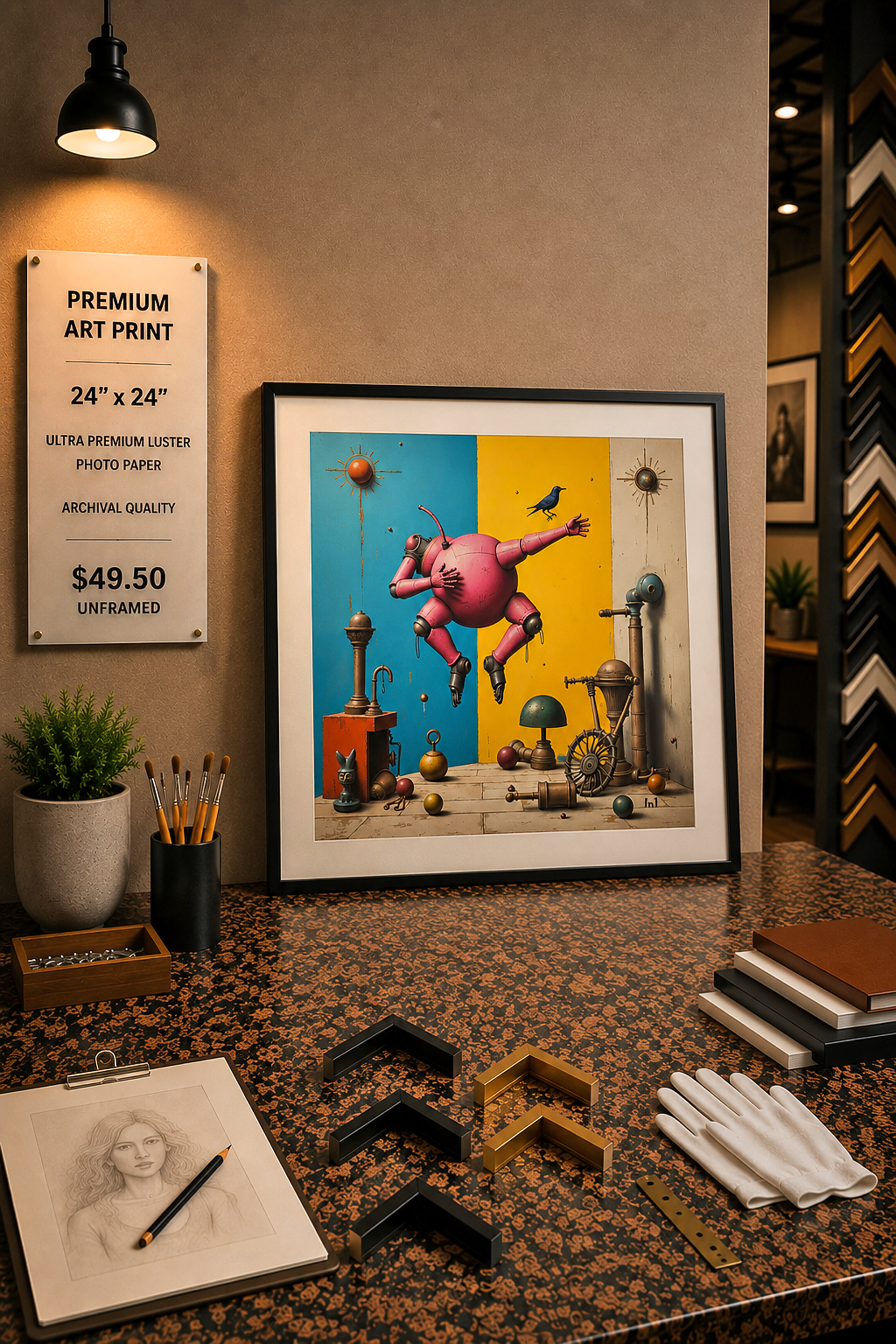 Floating Logic - Premium Art Print - 24