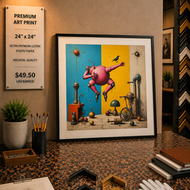 Floating Logic - Premium Art Print - 24