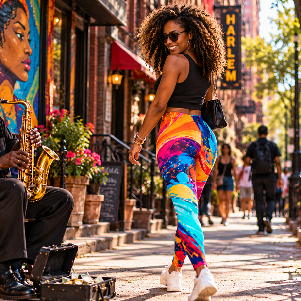 Chromatic Rush | Art in Motion Leggings
