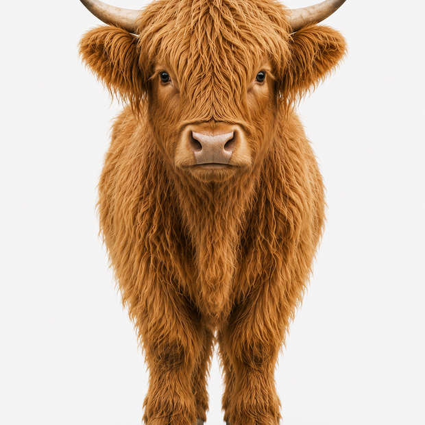 "Highland Calf" Canvas Wall Art - 30"w x 60"h