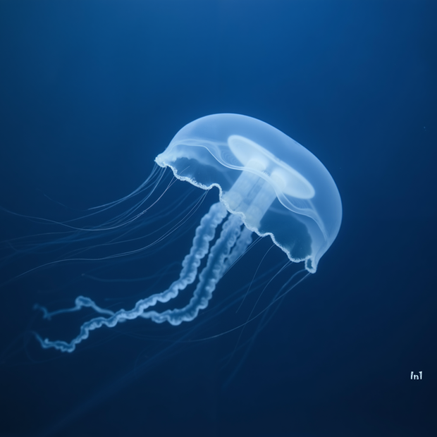 "Jellyfish" Canvas Wall Art - 14"w x 14"h