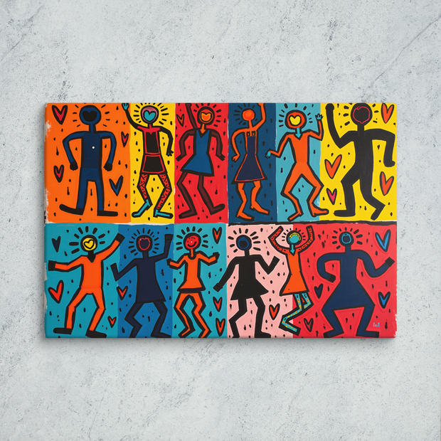 Colorful Characters Dancing
