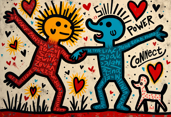 "Power Connect" Canvas Wall Art - 60"w x 40"h