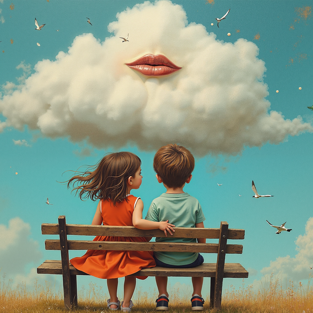 “Whispering Sky” - 40"w x 30"h Canvas Wall Art