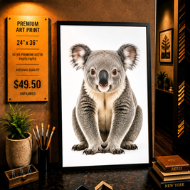 Koala Bear - Premium Art Print - 24