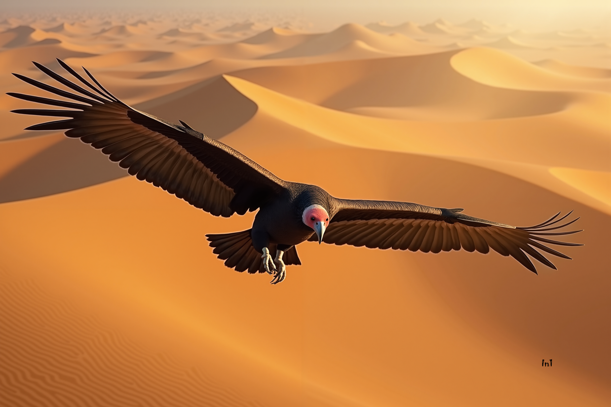 “Lappet-Faced Vulture desert’s patient keeper