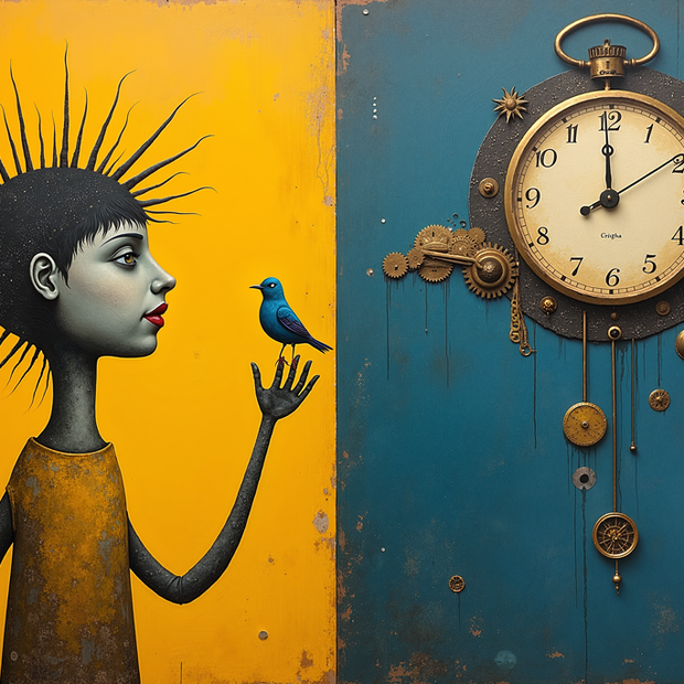 “At Midnight” -  60"w x 40"h Canvas Wall Art