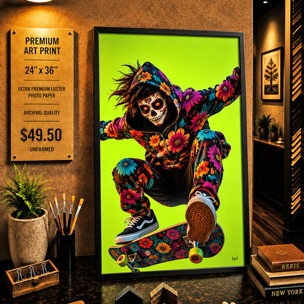 No Gravity - Premium Art Print - 24"w x 36"h