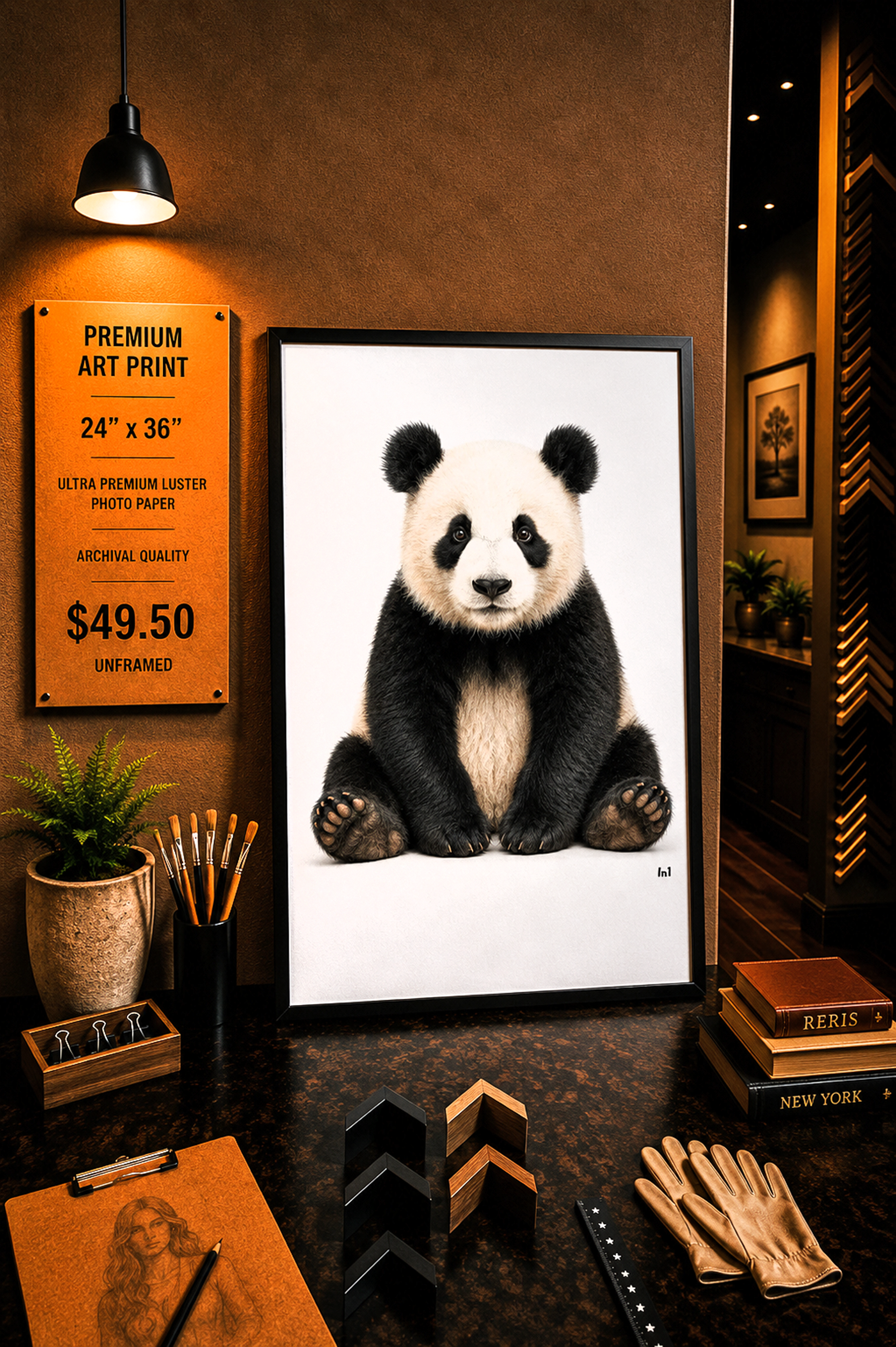 Panda - Premium Art Print - 24