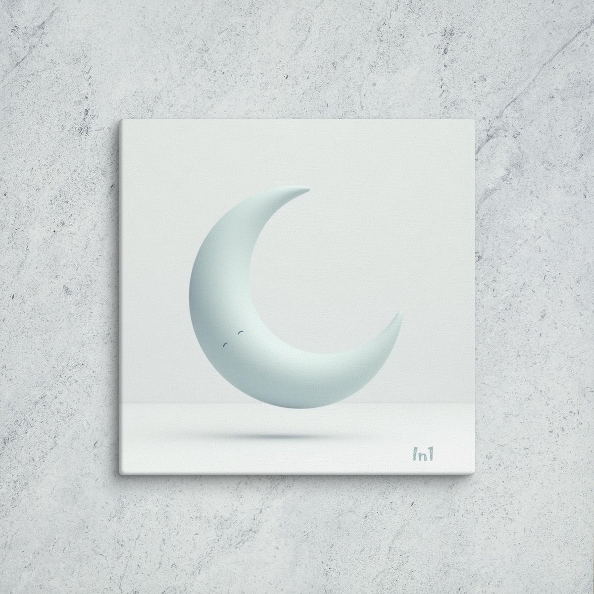 Semi-circular object on a textured gray surface