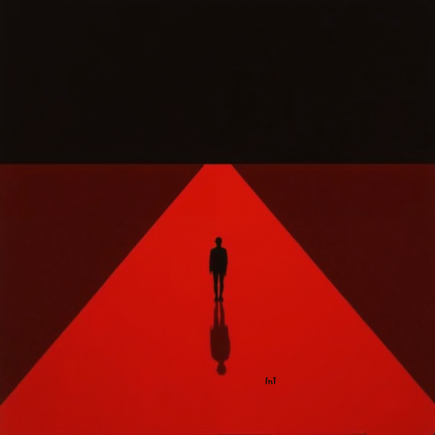 "Red Corridor" - 32"w x 48"h Canvas Wall Art
