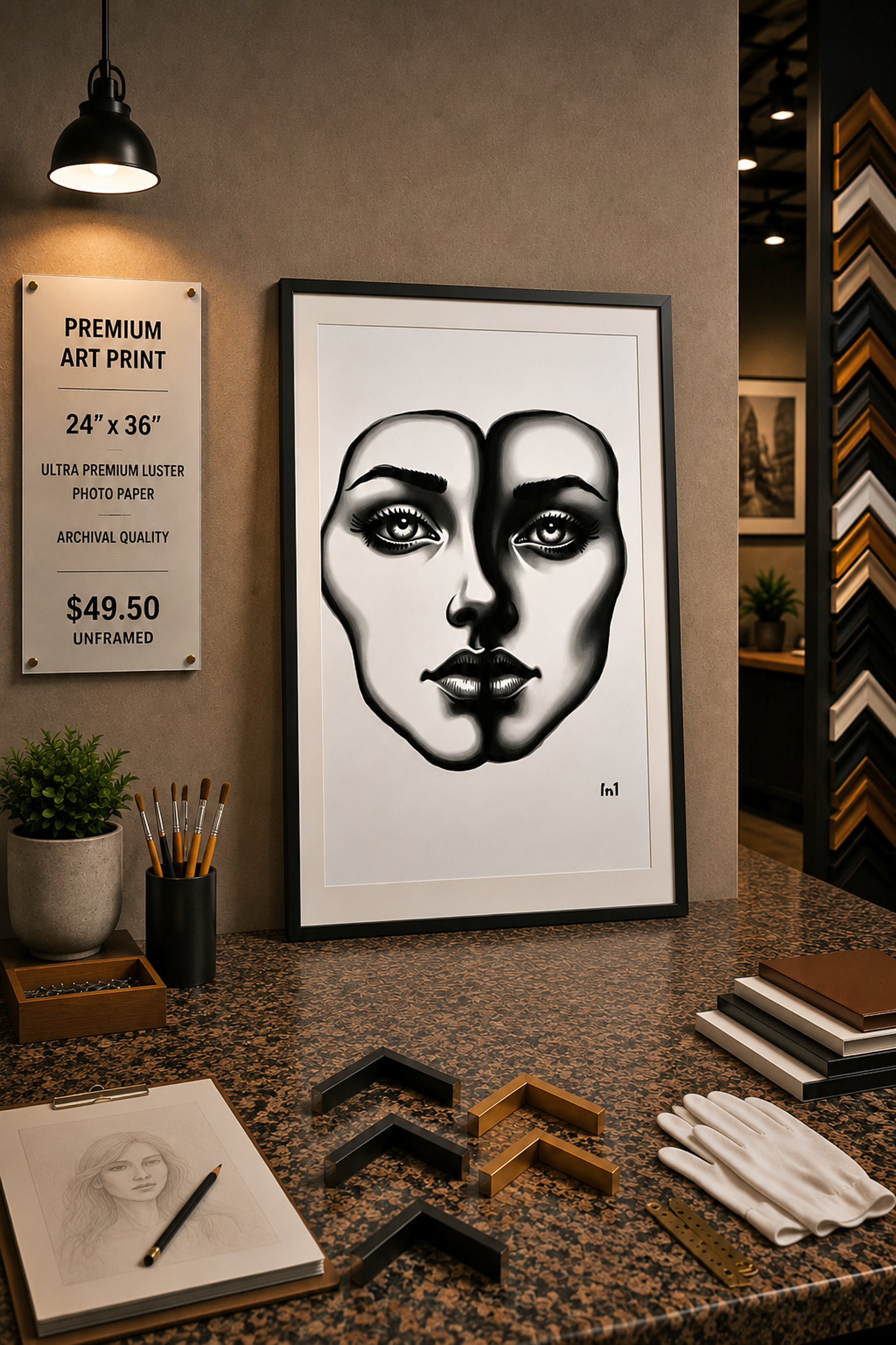 Shared Smile - Premium Art Print - 24