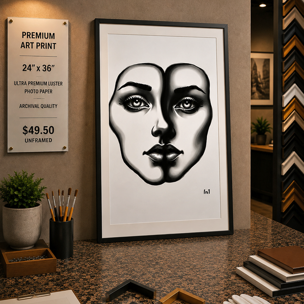 Shared Smile - Premium Art Print - 24"w x 36"h