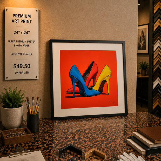 Primary Seduction - Premium Art Print - 24"w x 24"h
