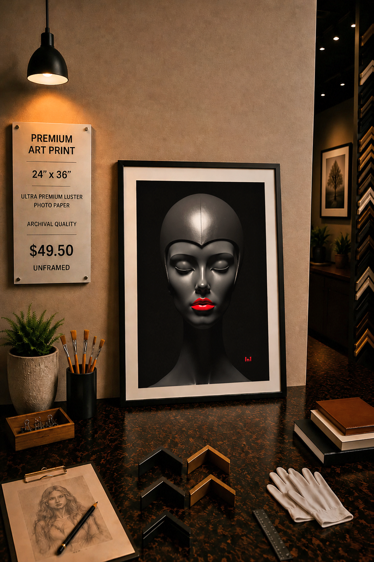 Silent Authority - Premium Art Print - 24"w x 36"h
