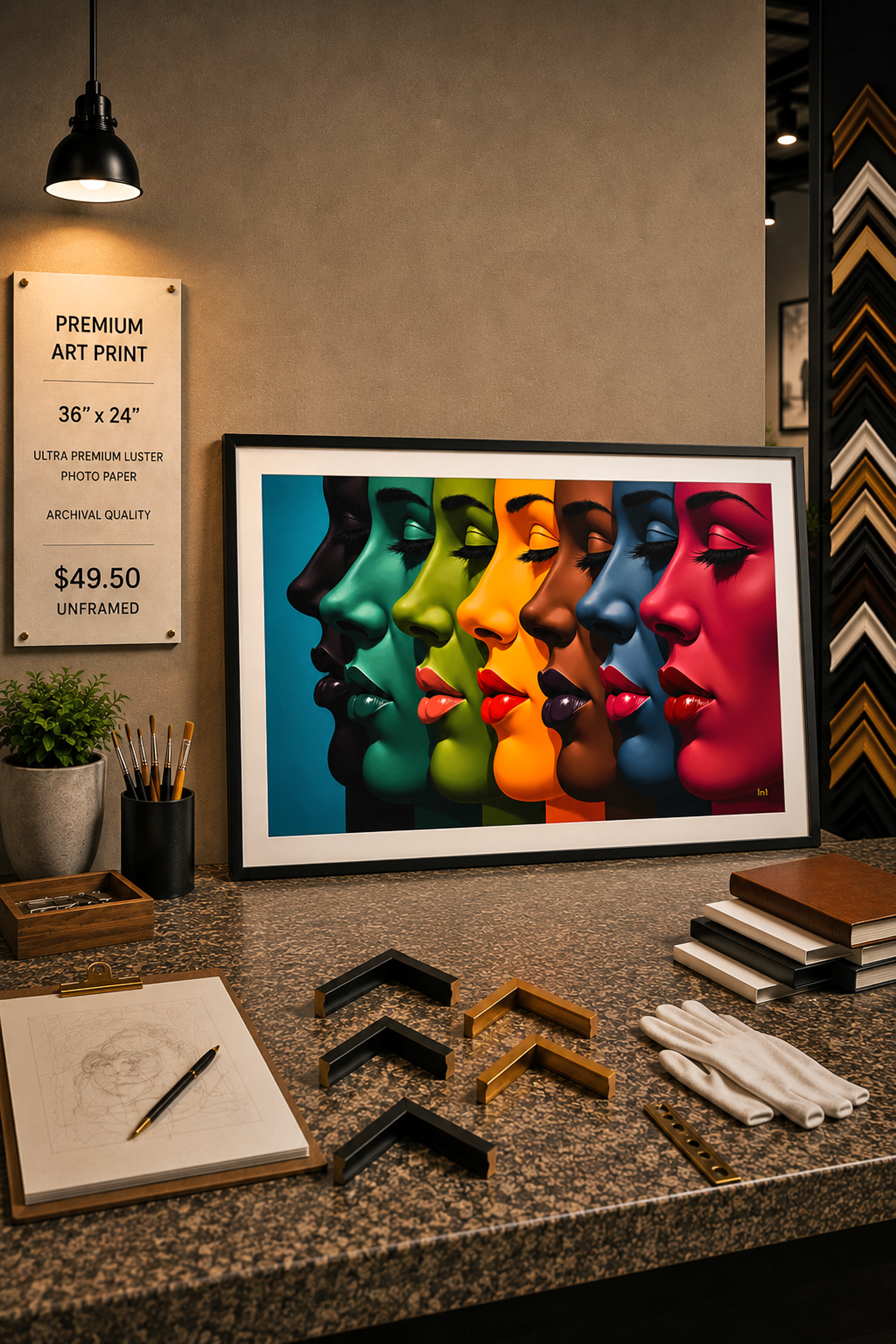 Spectrum of Silence - Premium Art Print - 36