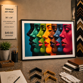Spectrum of Silence - Premium Art Print - 36