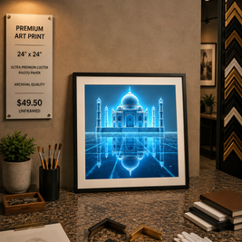 Taj Mahal - Premium Art Print - 24